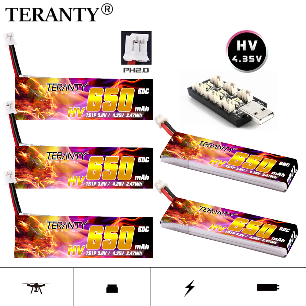 Drone Battery Li-Ion - 1/3/5/10PCS TREANTY 1S 4.35V HV Lipo