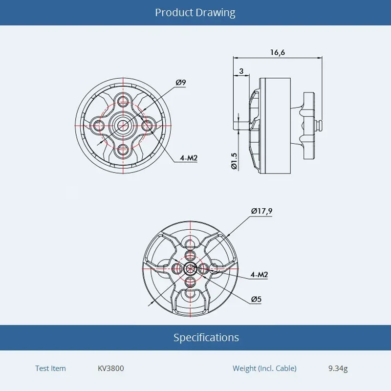 T-motor F1404 1404 2900 3800 4 - Drone Battery 4S 리뷰 및 가격