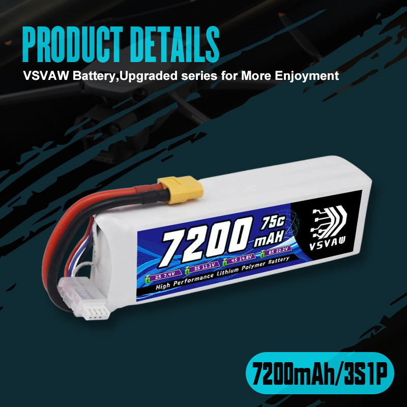 VSVAW 3S Lipo Battery 11.1V 72 - Drone Battery Connector 리뷰 및 가격