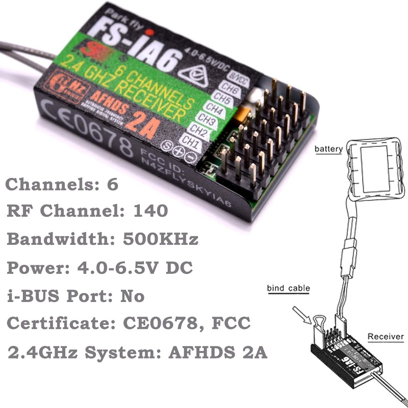 Flysky FS-IA6 Receiver 6CH Dua - Drone Battery Plate 리뷰 및 가격