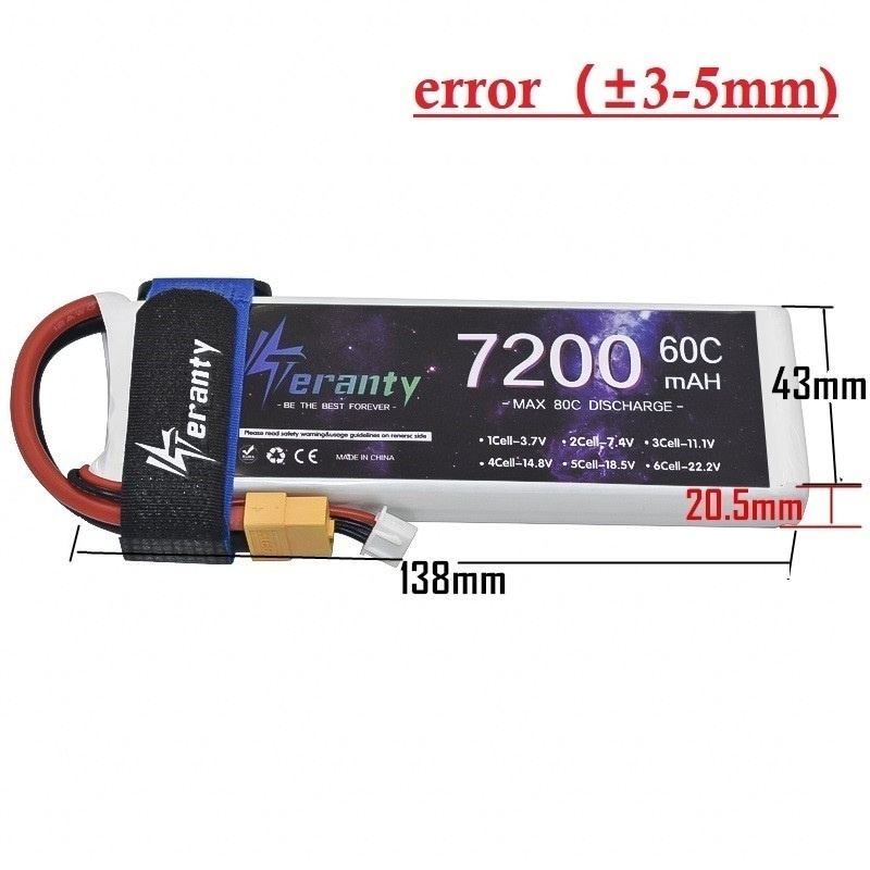Upgrade 2S 7.4V 7200mAh 60C 6S - Drone Battery 6S 리뷰 및 가격