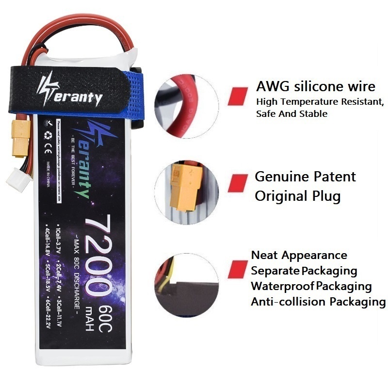 Upgrade 2S 7.4V 7200mAh 60C 6S - Drone Battery 6S 리뷰 및 가격