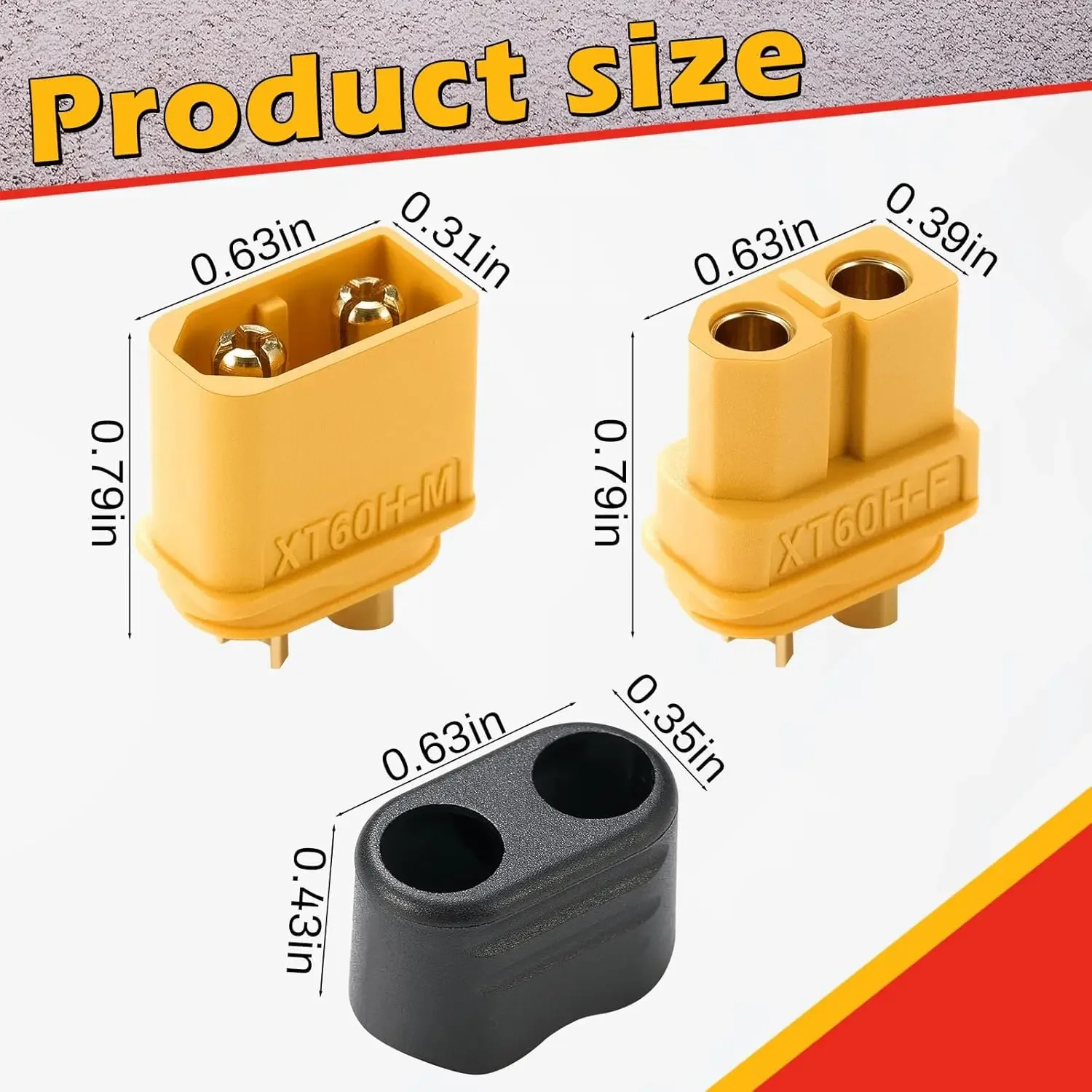 4/10 PCS with Sheath XT60 Male - Drone Battery Connector 리뷰 및 가격