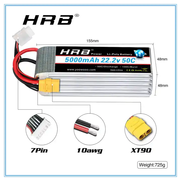 HRB Lipo Battery 2~6S 2200mah/ - Drone Battery 6S 리뷰 및 가격