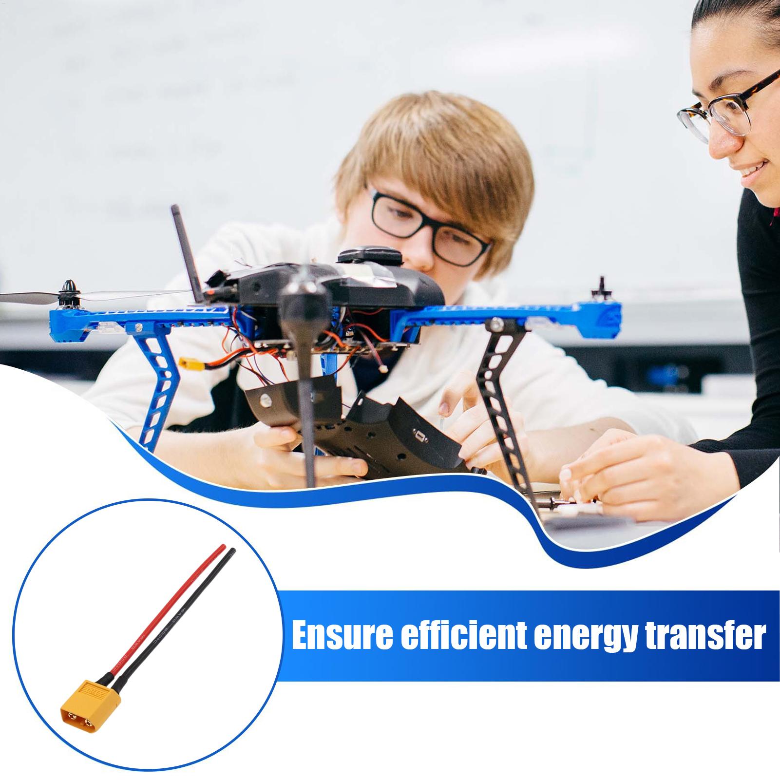 XT60 Male/Female Extension Cab - Drone Battery Connector 리뷰 및 가격