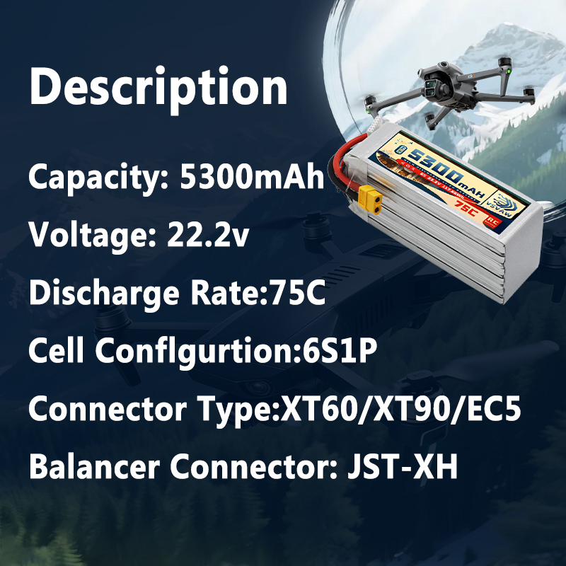 VSVAW 6S 5300mAh Lipo Battery  - Drone Battery 6S 리뷰 및 가격