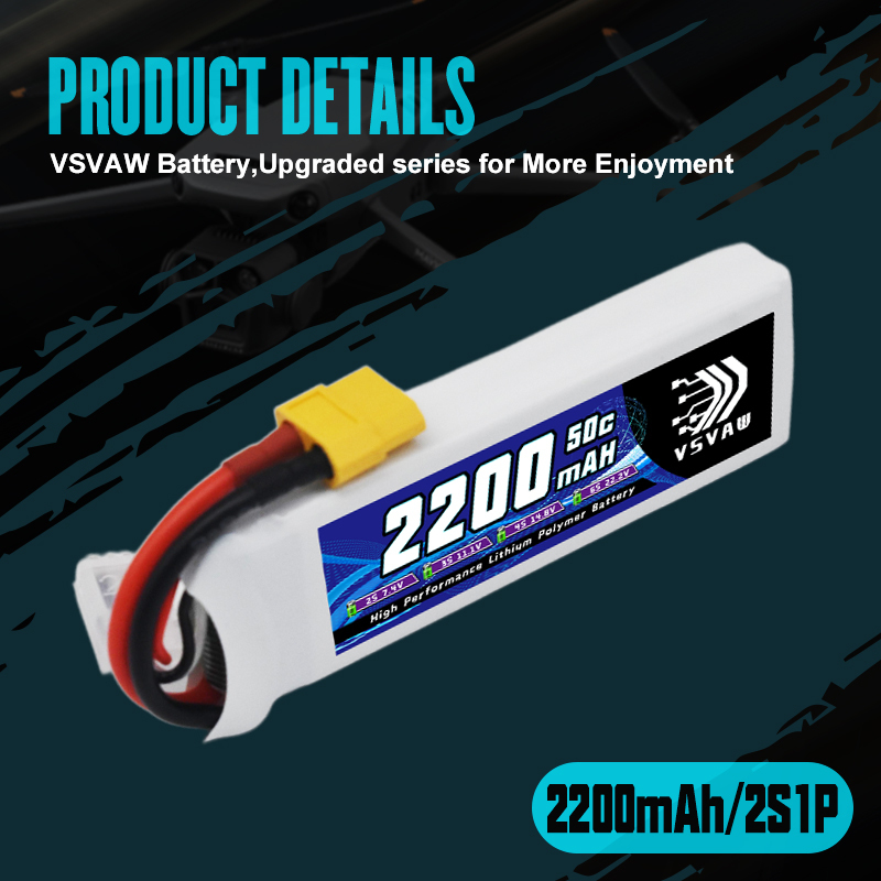 VSVAW 7.4V 2200mah 2S Drone Li - Drone Battery Plate 리뷰 및 가격