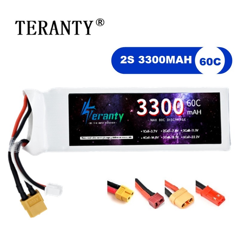 2S 7.4V LiPo Battery 3300mAh 6 - Drone Battery Connector 리뷰 및 가격