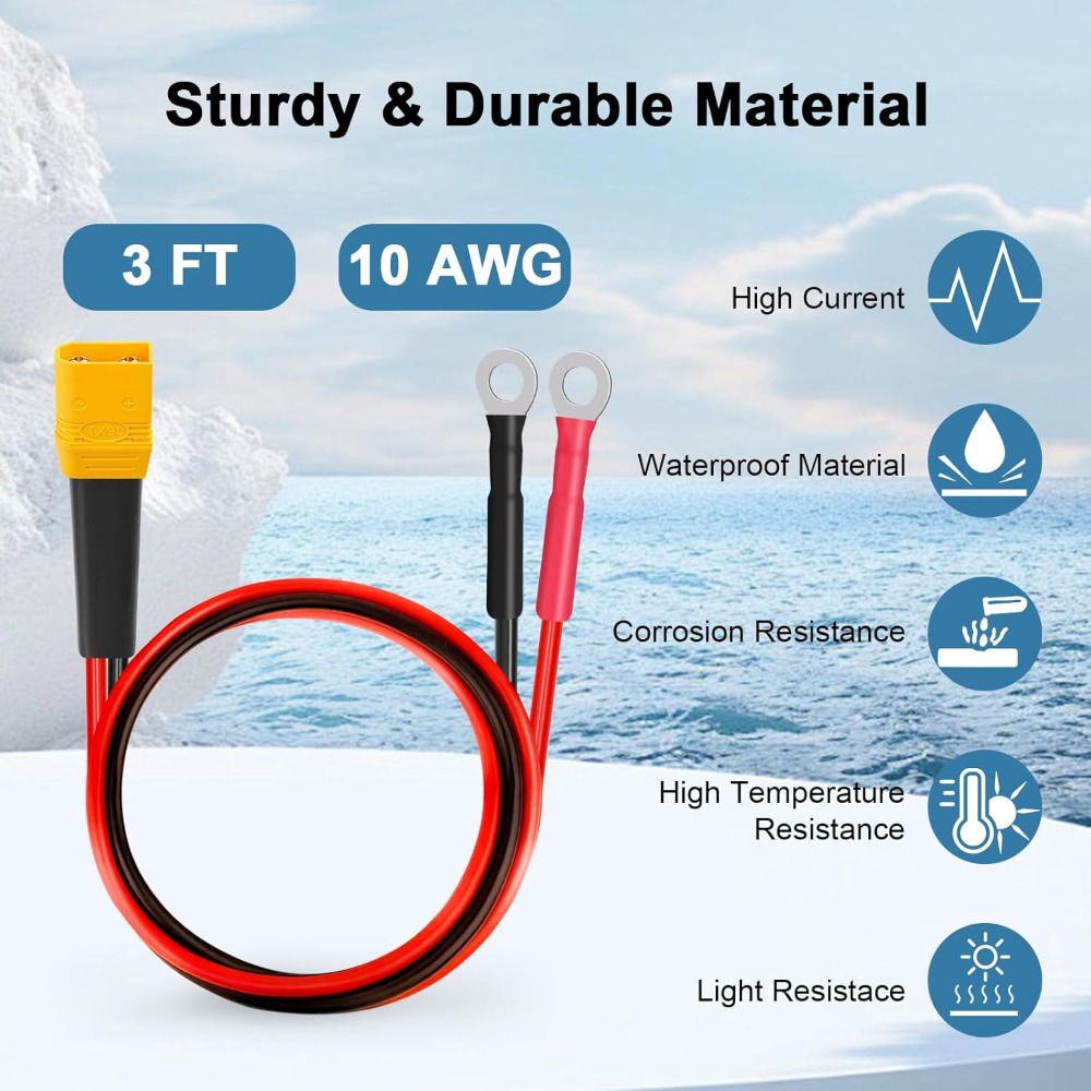XT90 to O Ring Terminal Cable  - Drone Battery Connector 리뷰 및 가격