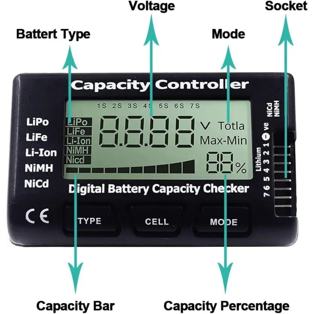 Handheld Battery Capacity Chec - Drone Battery Voltage Checker 리뷰 및 가격