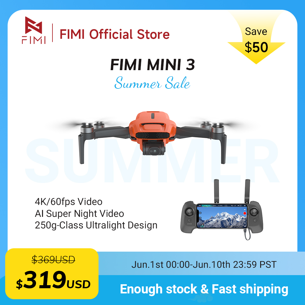 FIMI MINI 3 Camere drone 4K 60 - Drone Battery Smart 리뷰 및 가격